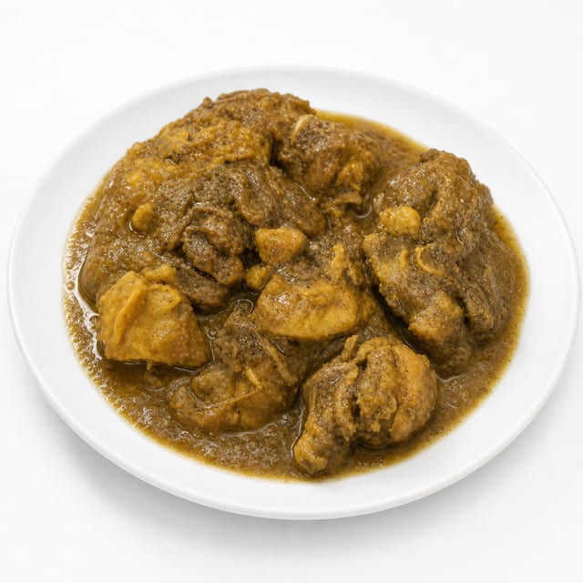 Stew Chicken Buss Up Shut.
