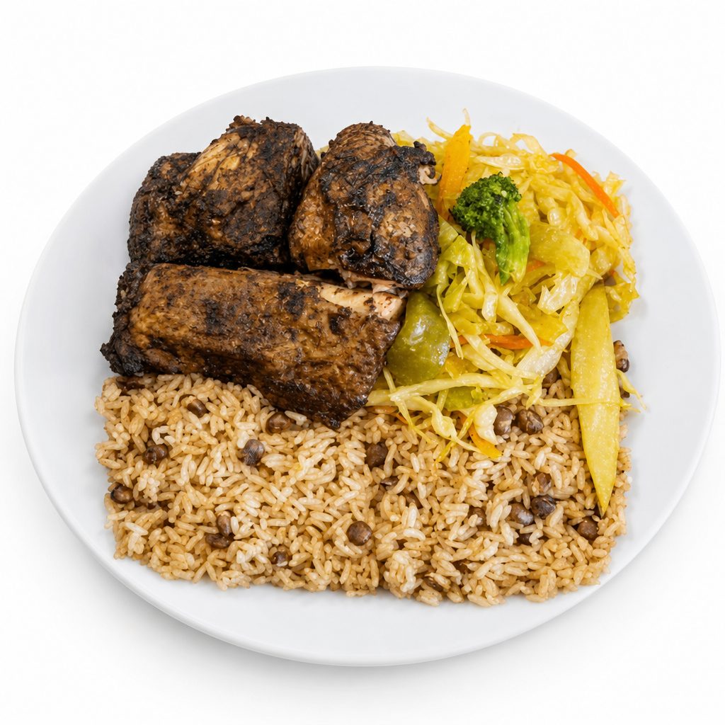 Large Jerk Chicken.
