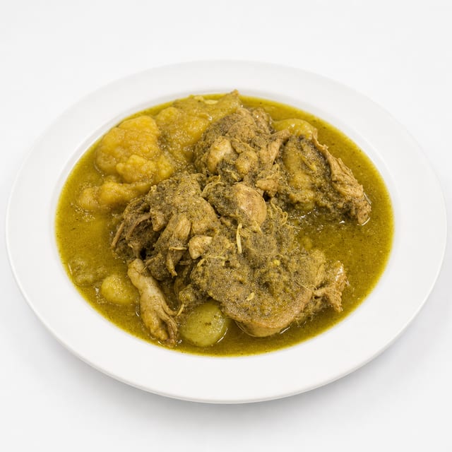 Curry Chicken Buss Up Shut.
